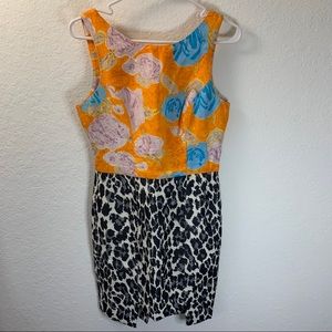 Tracy Reese Mixed Animal Floral Print  Dress 2